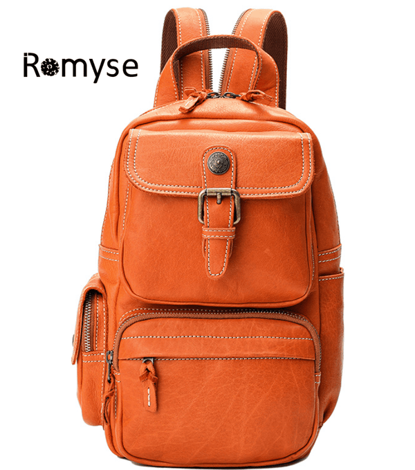 Romyse Premium Leather Backpack | Full-Grain Vegetable-Tanned, 2-Way Carry Romyse Premium Leather Backpack | Full-Grain Vegetable-Tanned, 2-Way Carry