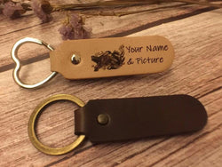 Romyse Leather Bags & Wallets CUSTOMIZED HANDMADE LEATHER KEY FOB